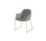 Breeze stol inkl. hynde fra Cane-line - Sand / Grey - Cane-line Natté - Jacobsen Plus
