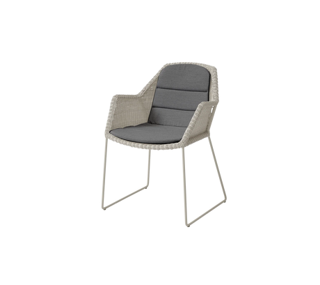 Breeze stol inkl. hynde fra Cane-line - Sand / Grey - Cane-line Natté - Jacobsen Plus