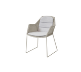 Breeze stol inkl. hynde fra Cane-line - Sand / Light grey - Cane-line Natté - Jacobsen Plus