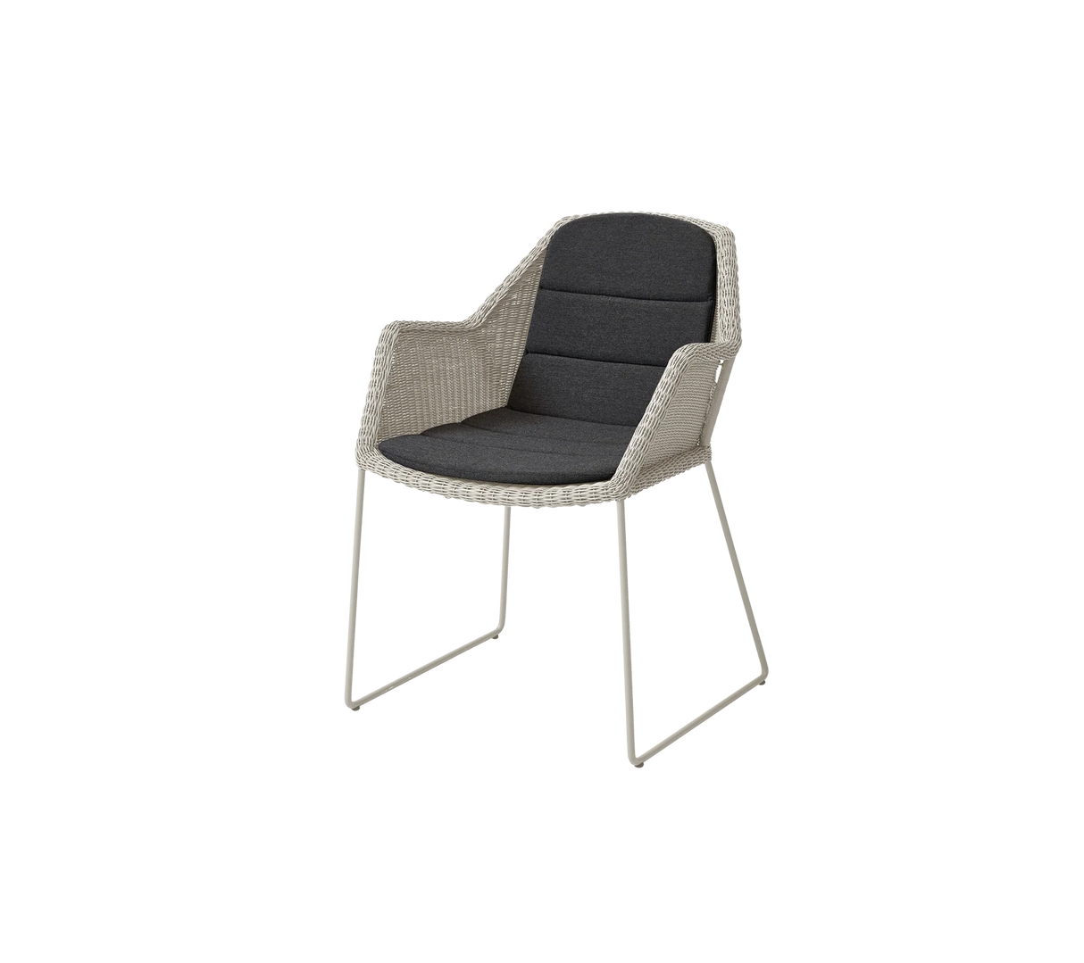 Breeze stol inkl. hynde fra Cane-line - Sand / Black - Cane-line Natté - Jacobsen Plus