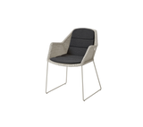Breeze stol inkl. hynde fra Cane-line - Sand / Black - Cane-line Natté - Jacobsen Plus