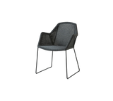 Breeze Havestol m. Meder Stel fra Cane-line - Black - Jacobsen Plus
