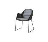 Breeze stol inkl. hynde fra Cane-line - Black / Grey - Cane-line Natté - Jacobsen Plus