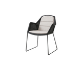 Breeze stol inkl. hynde fra Cane-line - Black / Sand - Cane-line Natté - Jacobsen Plus