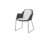 Breeze stol inkl. hynde fra Cane-line - Black / White - Cane-line Natté - Jacobsen Plus