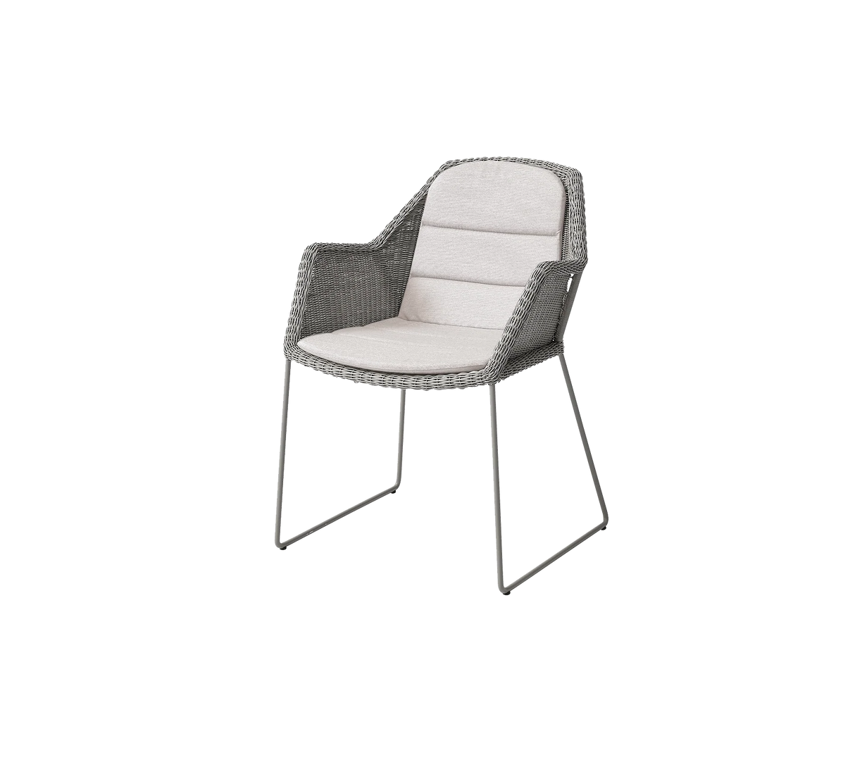 Breeze stol inkl. hynde fra Cane-line - Taupe / Sand - Cane-line Natté - Jacobsen Plus