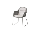 Breeze stol inkl. hynde fra Cane-line - Taupe / Sand - Cane-line Natté - Jacobsen Plus