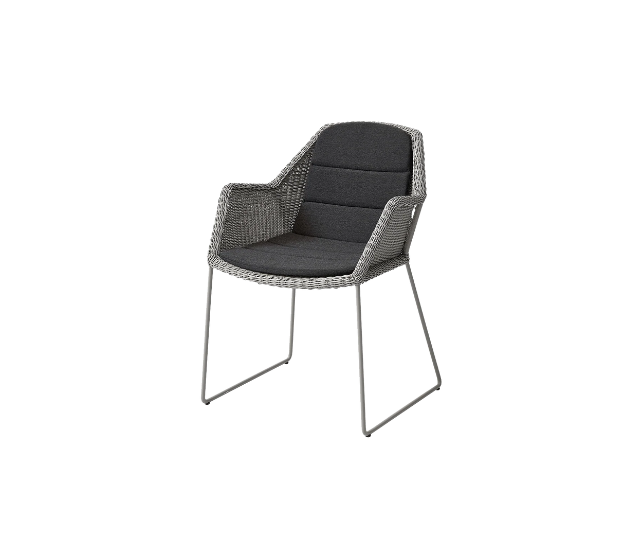 Breeze stol inkl. hynde fra Cane-line - Taupe / Black - Cane-line Natté - Jacobsen Plus
