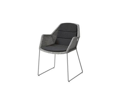 Breeze stol inkl. hynde fra Cane-line - Taupe / Black - Cane-line Natté - Jacobsen Plus