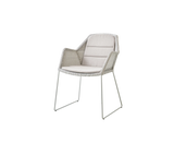 Breeze stol inkl. hynde fra Cane-line - White grey / Sand - Cane-line Natté - Jacobsen Plus