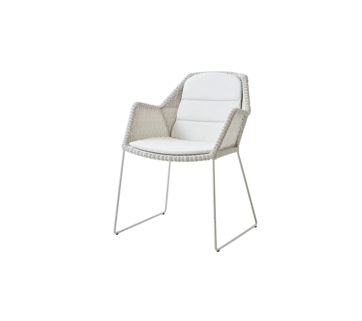 Breeze stol inkl. hynde fra Cane-line - White grey / White - Cane-line Natté - Jacobsen Plus