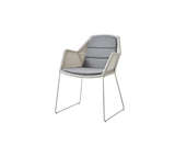 Breeze stol inkl. hynde fra Cane-line - White grey / Grey - Cane-line Natté - Jacobsen Plus