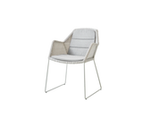 Breeze stol inkl. hynde fra Cane-line - White grey / Light grey - Cane-line Natté - Jacobsen Plus