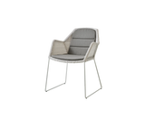 Breeze stol inkl. hynde fra Cane-line - White grey / Taupe - Cane-line Natté - Jacobsen Plus