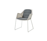 Breeze stol inkl. hynde fra Cane-line - White grey / Black - Cane-line Natté - Jacobsen Plus