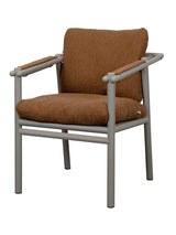 Sticks havestol, taupe aluminium fra Cane-line - Umber Brown, Cane-line Rise - Jacobsen Plus