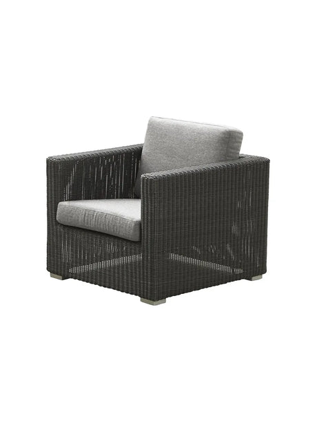 Chester Loungestol fra Cane-line - Graphite / Light grey, Cane-line Natté - Jacobsen Plus