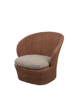 Coast Loungestol med. Swivel, umber brown fra Cane-line - Light Brown, Cane-line Rise - Jacobsen Plus