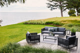 Connect 3 personers Sofa, black/antracite fra Cane-line - 3 - Jacobsen Plus