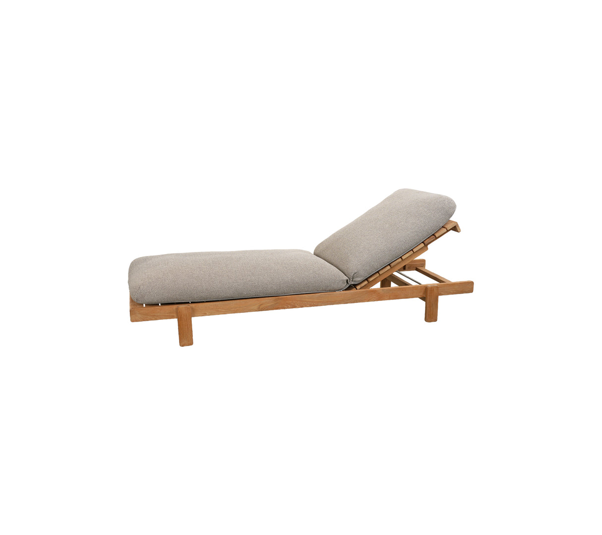 Hynde til vista solseng i teak, fra Cane-line - Light Brown - Jacobsen Plus
