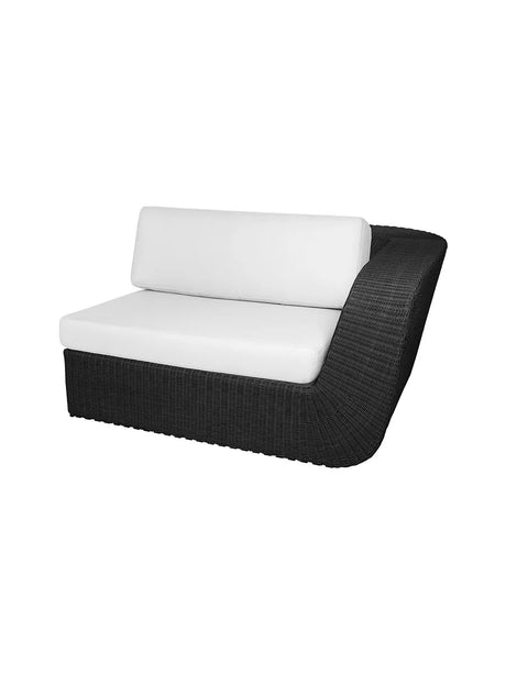 Savannah 2 pers Modulsofa, venstre fra Cane-line - Hvid, Cane-line Natte hynde - Jacobsen Plus