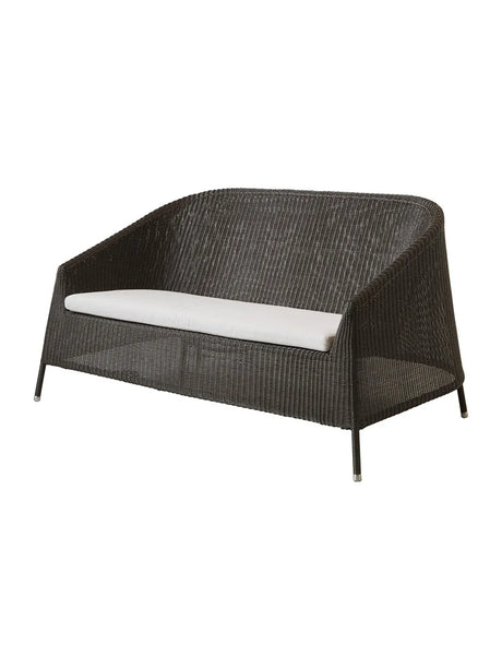 Kingston 2-pers. Loungesofa fra Cane-line - Mocca / White, Cane-line Natté - Jacobsen Plus
