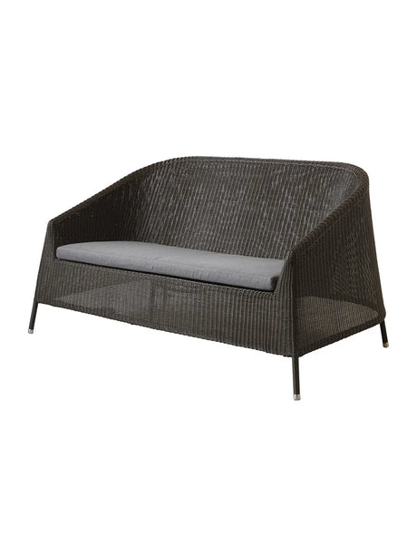 Kingston 2-pers. Loungesofa fra Cane-line - Mocca / Grey, Cane-line Natté - Jacobsen Plus