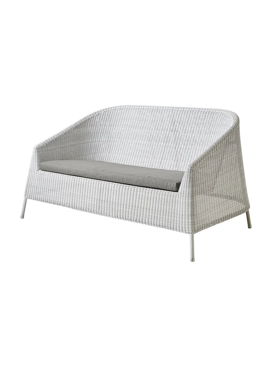 Kingston 2-pers. Loungesofa fra Cane-line - Hvid-grå / Taupe, Cane-line Natté - Jacobsen Plus
