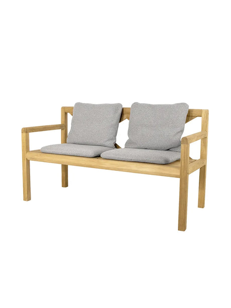 Grace 2 pers. Bænk fra Cane-line - Light grey - Jacobsen Plus
