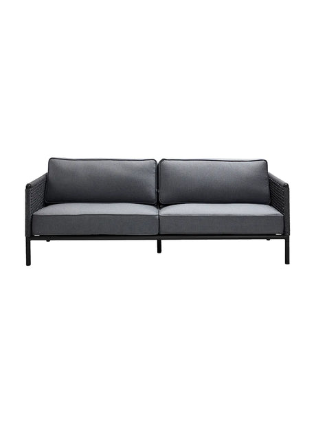 Encore 3-pers. Sofa fra Cane-line - Lava grey-Dark grey - Jacobsen Plus