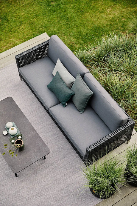 Connect 3 personers Sofa, black/antracite fra Cane-line - 1 - Jacobsen Plus
