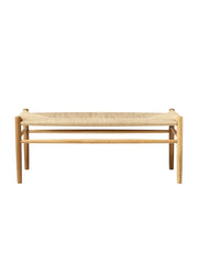 J83B Bænk, matlakeret eg fra FDB Møbler