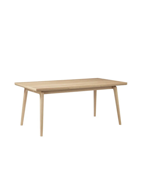 C65 Åstrup spisebord med udtræk, lakeret eg fra FDB Møbler - 90 x 170- 270 cm - Jacobsen Plus