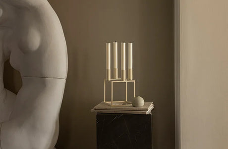 Kubus 4 Lysestage, ivory fra Audo Copenhagen - 4 - Jacobsen Plus
