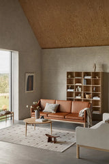 L43 MK46 Sofa, cognac læder af Mogens Koch - 2 - Jacobsen Plus