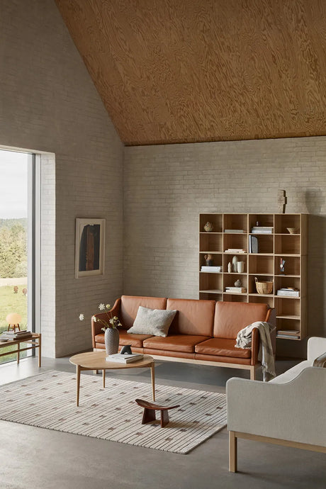 L43 MK46 Sofa, cognac læder af Mogens Koch - 2 - Jacobsen Plus