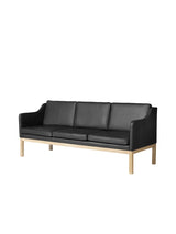 L43 MK46 Sofa, sort læder af Mogens Koch - 3 - Jacobsen Plus