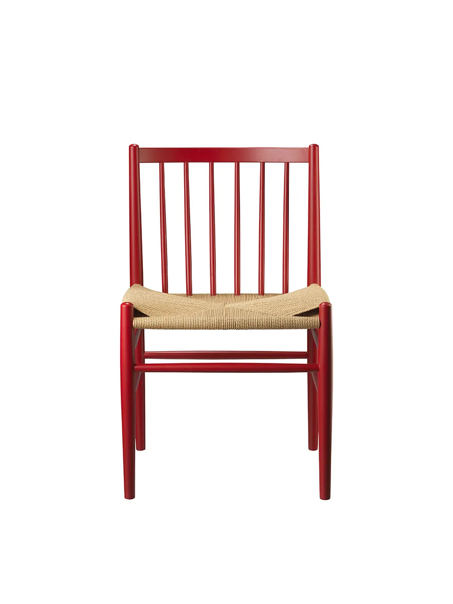 J80 spisebordsstol fra FDB Møbler - Ruby Red - Jacobsen Plus