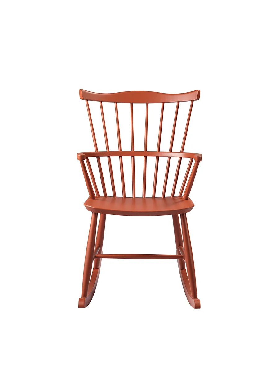 J52G Gyngestol fra FDB Møbler - Brick Red - Jacobsen Plus