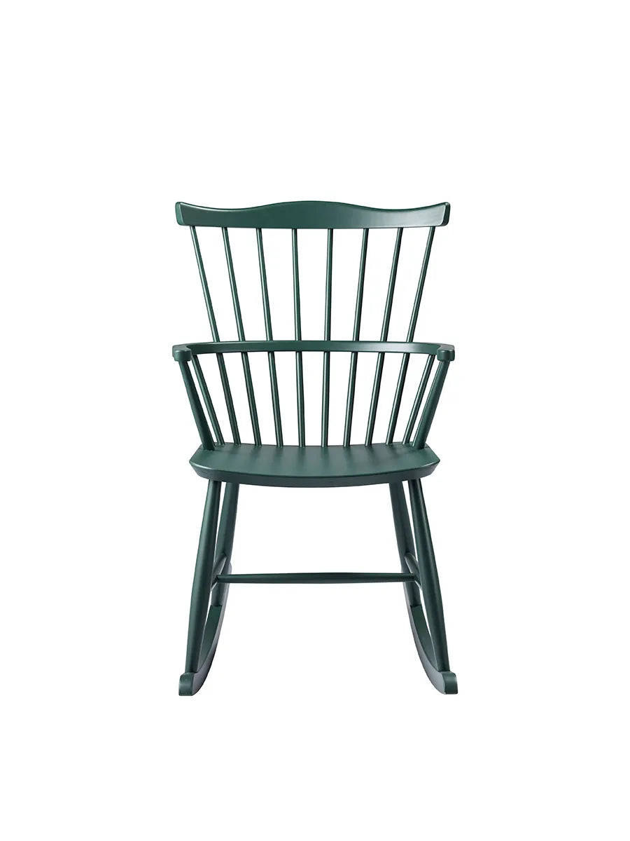 J52G Gyngestol fra FDB Møbler - Black Green - Jacobsen Plus