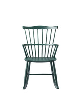 J52G Gyngestol fra FDB Møbler - Black Green - Jacobsen Plus