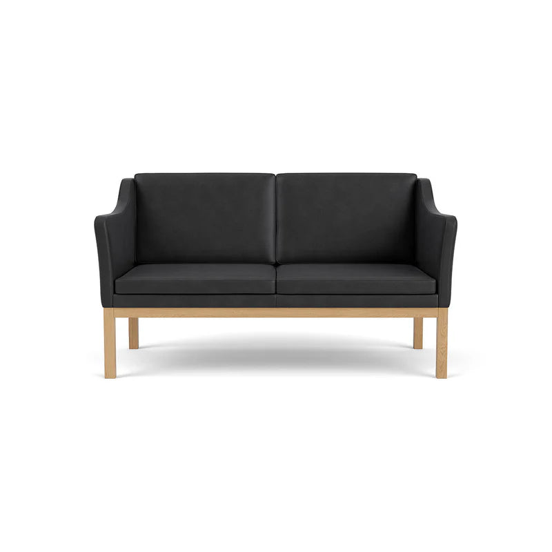 L45 MK154 2 pers. sofa, sort læder af Mogens Koch - 1 - Jacobsen Plus