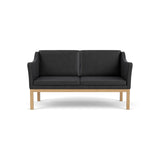 L45 MK154 2 pers. sofa, sort læder af Mogens Koch - 1 - Jacobsen Plus
