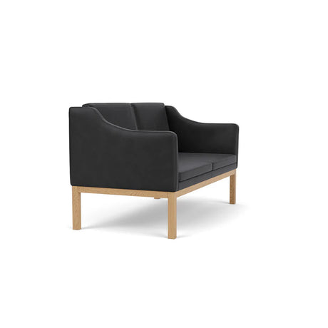 L45 MK154 2 pers. sofa, sort læder af Mogens Koch - 2 - Jacobsen Plus