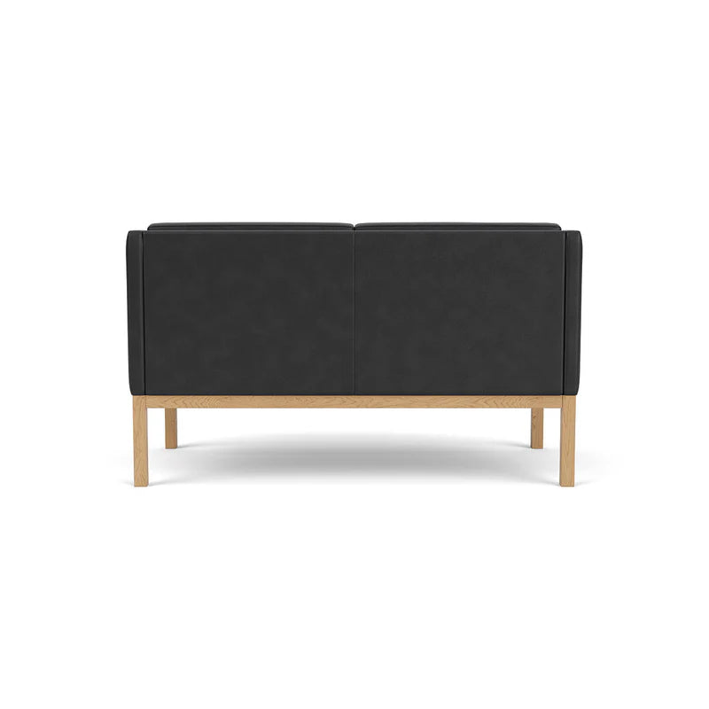 L45 MK154 2 pers. sofa, sort læder af Mogens Koch - 4 - Jacobsen Plus