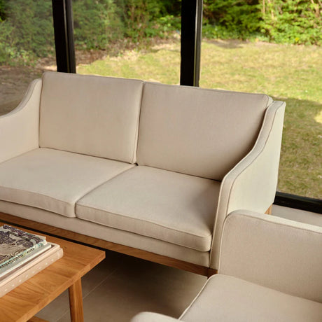 L45 MK154 2 pers. sofa, beige tekstil af Mogens Koch - 2 - Jacobsen Plus