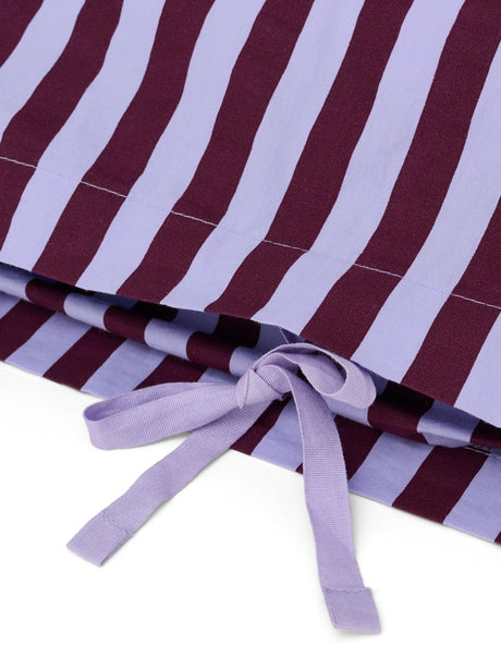 Bongusta - Percale sengetøj, 140x200/60x63 cm, Wine & lavender blue - 5 - Jacobsen Plus