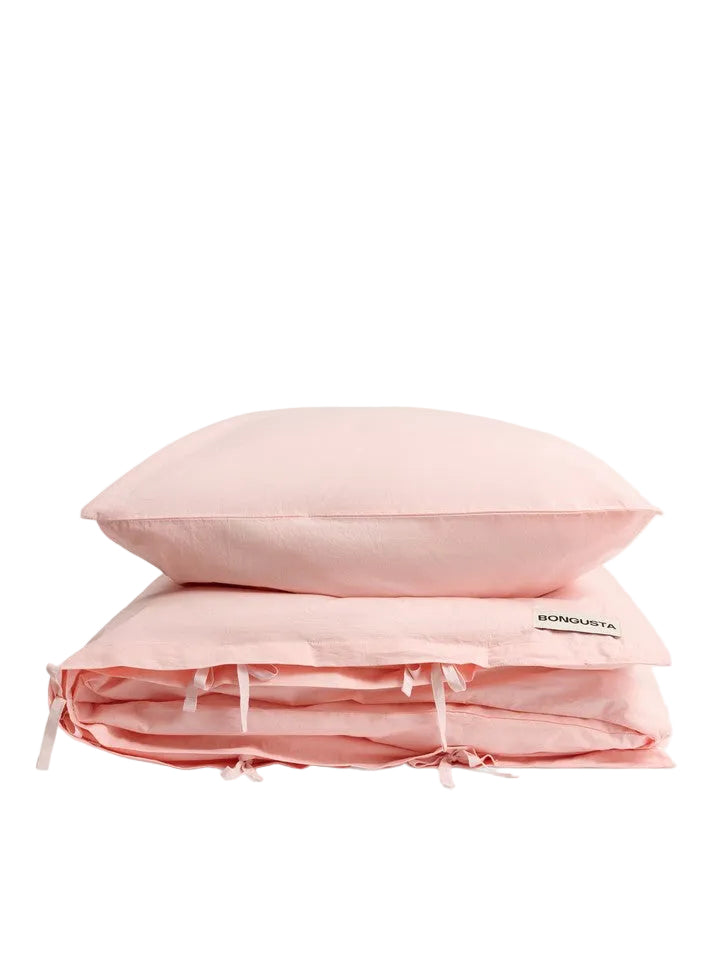 Bongusta - Percale sengetøj, 140x200/60x63 cm, Blush - 1 - Jacobsen Plus