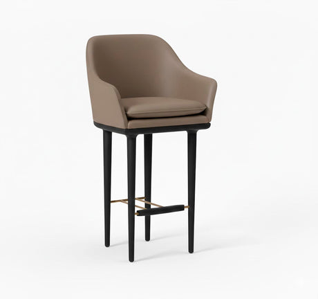 Lunar barstol, sort eg, Bellagio Quartz 5070 HR Gold fra Stellar Works - 1 - Jacobsen Plus