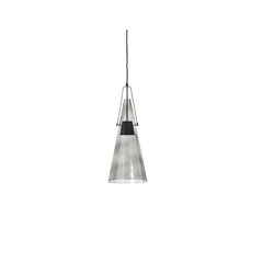 Yama Pendant Glass Middle EU E14 5,5W Glass grey fra Stellar Works